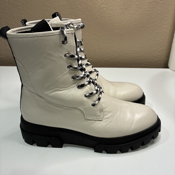 Franco Sarto Shoes - Franco Sarto Size 8 Women's L-Robbie Combat‎ Boots Putty